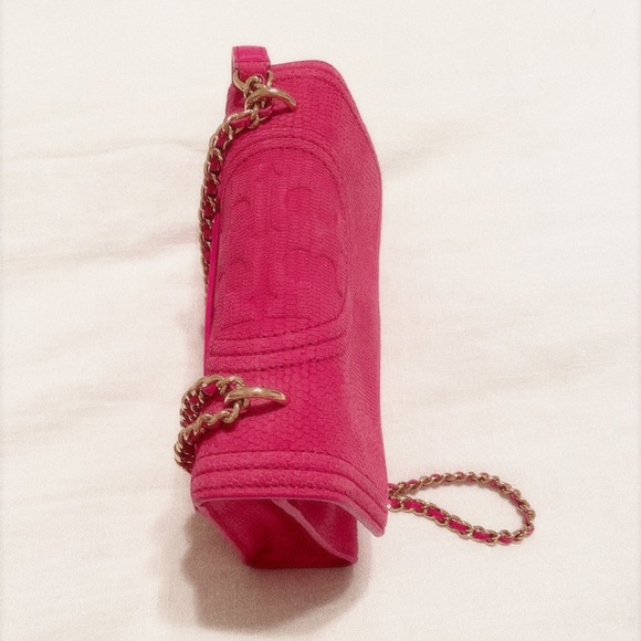Tory Burch Pink Suede Purse - Picture 3 of 8